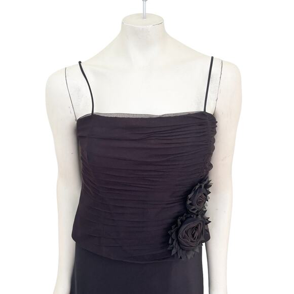 MILLA BELL Floor Length Formal A-line Dress Ruched crinoline bodice SZ 10 - Picture 2 of 12